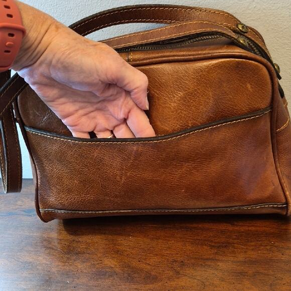 Patricia Nash Leather Novara Satchel - QVC.com Patricia Nash Brown Leather Bag Purse Satchel 11 X 7 X 4